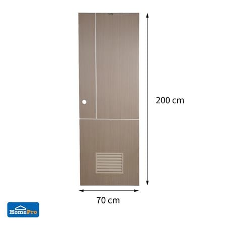 ประตูห้องน้ำ UPVC AZLE BN-11-1A 70x200 ซม. สี STONE GREY_6