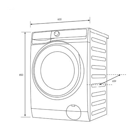 เครื่องซักผ้าฝาหน้าพร้อมขาตั้ง ELECTROLUX EWF1142R9SC 11 กก. 1400RPM อินเวอร์เตอร์ สีเทาเข้ม_11