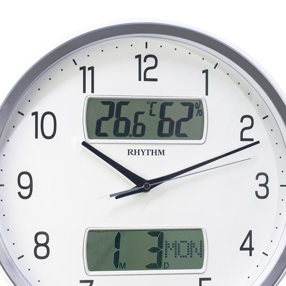 นาฬิกาแขวน RHYTHM CFG728NR03 14 นิ้ว สีขาว