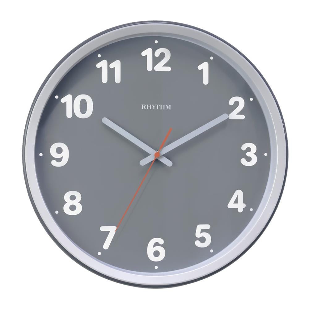 นาฬิกาแขวน RHYTHM CMG617NR08 14 นิ้ว สีเทา