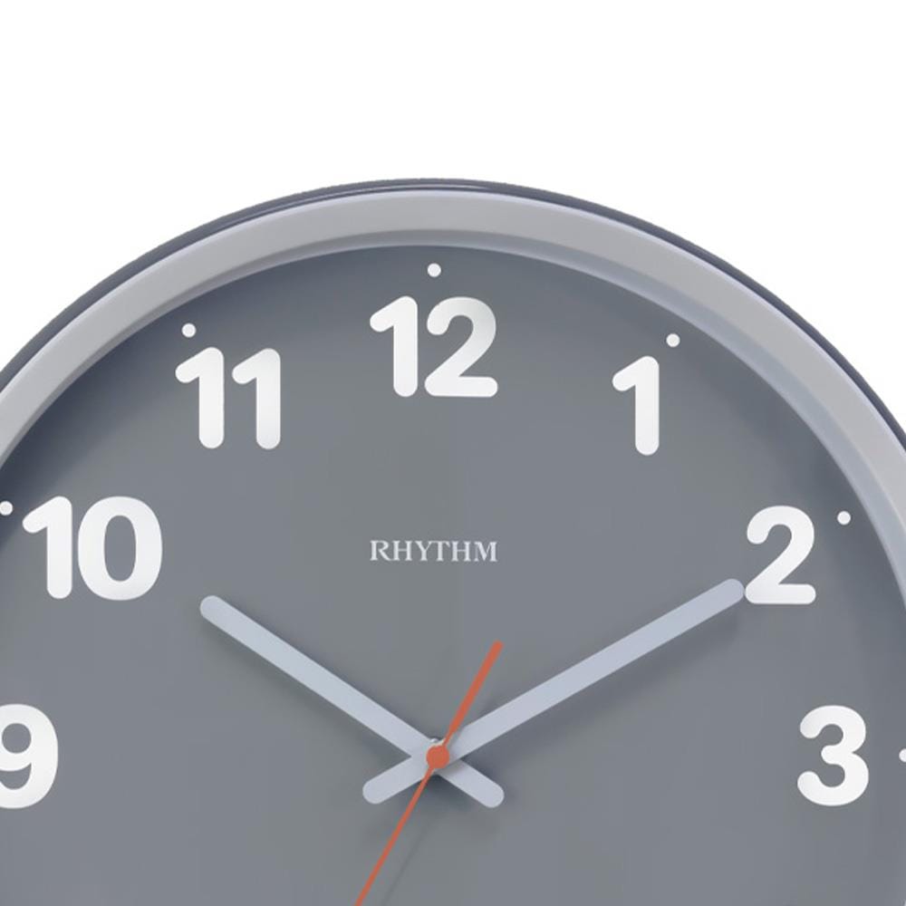 นาฬิกาแขวน RHYTHM CMG617NR08 14 นิ้ว สีเทา