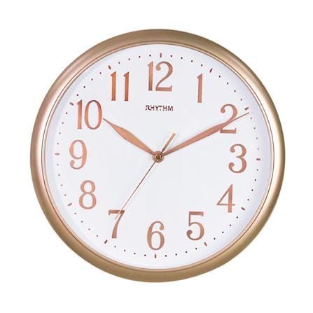 นาฬิกาแขวน RHYTHM CMG613BR13 12 นิ้ว สีโรสโกลด์_0