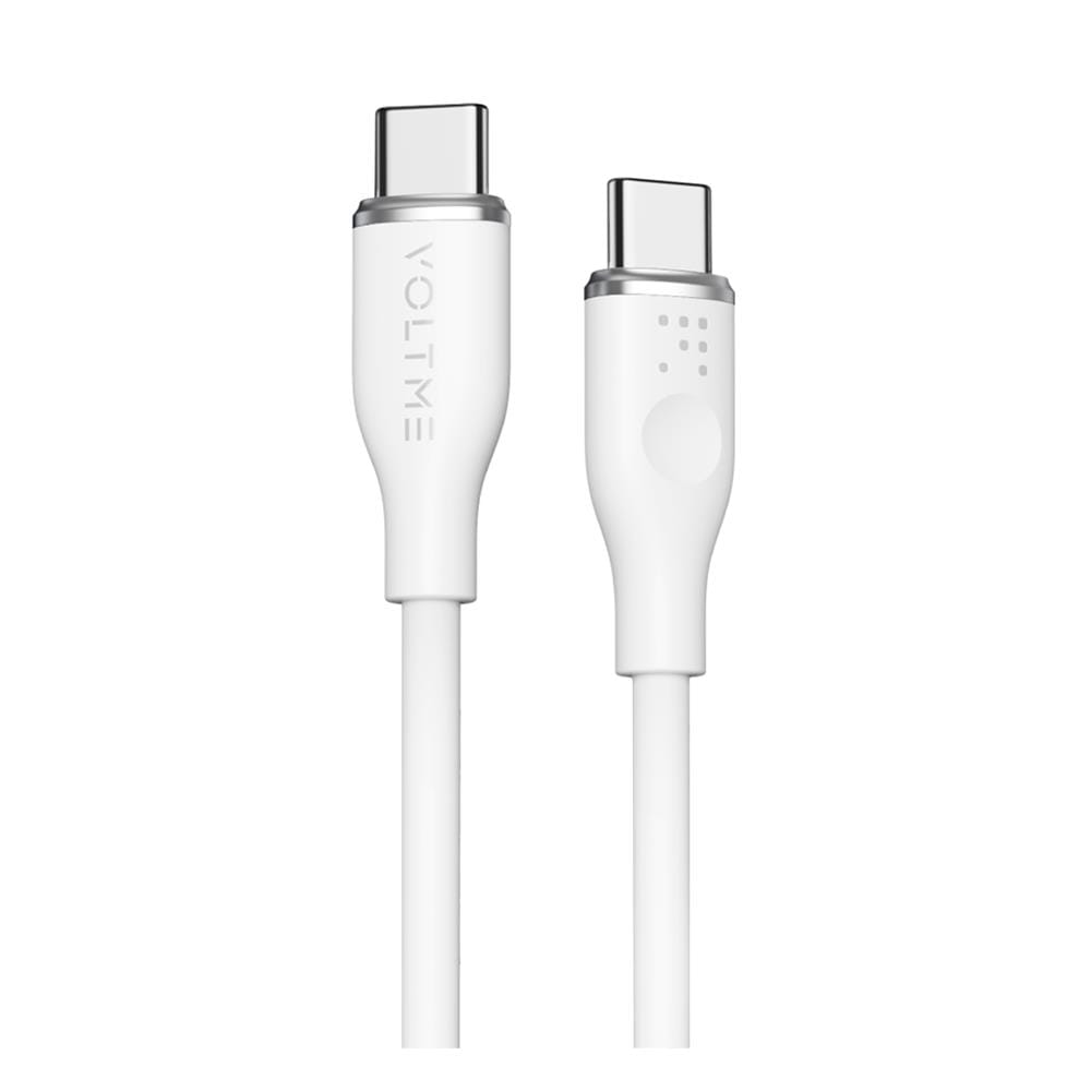 สายชาร์จ USB-C TO USB-C VOLTME C2026 1.8 เมตร สีขาว