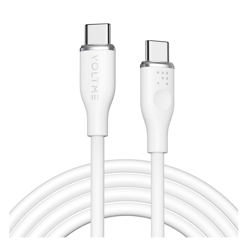 สายชาร์จ USB-C TO USB-C VOLTME C2026 1.8 เมตร สีขาว