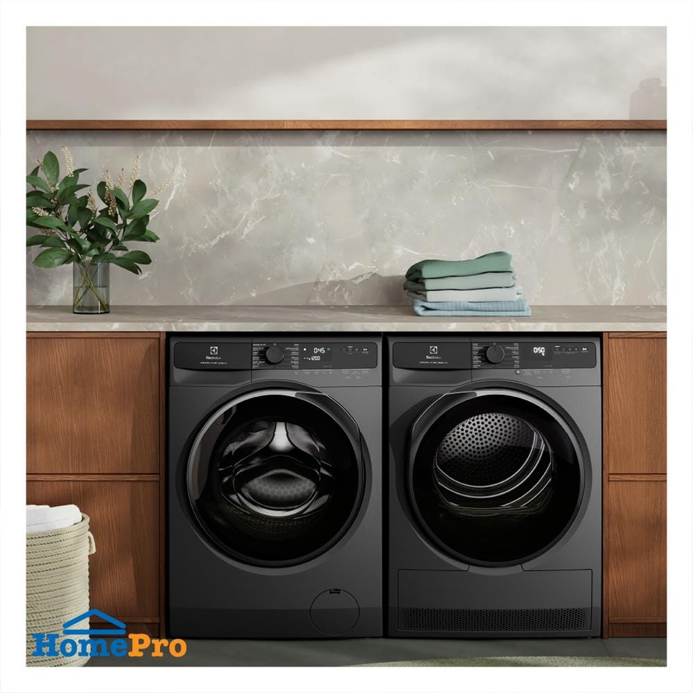 เครื่องซักผ้าฝาหน้าพร้อมขาตั้ง ELECTROLUX EWF9023P5SC 9 กก. 1200RPM อินเวอร์เตอร์ สีเทาเข้ม