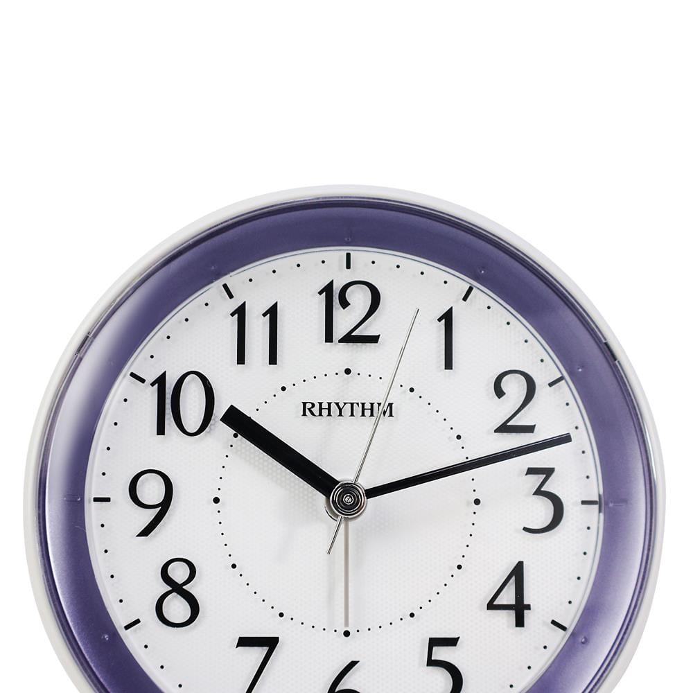 นาฬิกาปลุก RHYTHM 8RE669SR12 4.5 นิ้ว สีขาว