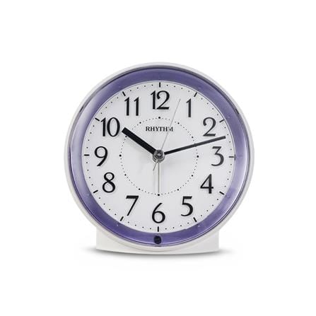 นาฬิกาปลุก RHYTHM 8RE669SR12 4.5 นิ้ว สีขาว_0