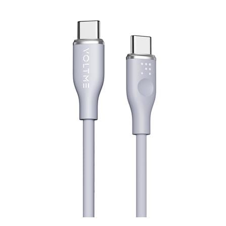 สายชาร์จ USB-C TO USB-C VOLTME C2030 1.8 เมตร สีเทา_0