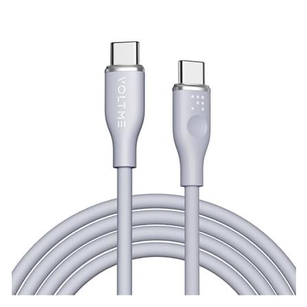 สายชาร์จ USB-C TO USB-C VOLTME C2025 1 เมตร สีเทา_1