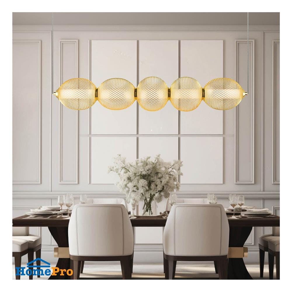 ไฟช่อ LED L&E 01-A0256 19 วัตต์ WARM WHITE สีทอง/ดำ 1 หัว