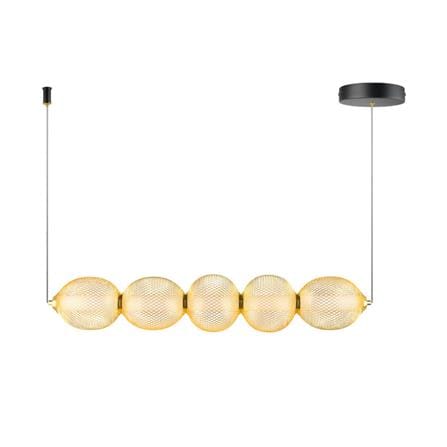 ไฟช่อ LED L&E 01-A0256 19 วัตต์ WARM WHITE สีทอง/ดำ 1 หัว_0