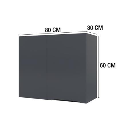 ตู้เข้ามุมซ้าย MJ ECO 80x60 ซม. สี GREY GRAPHITE_4