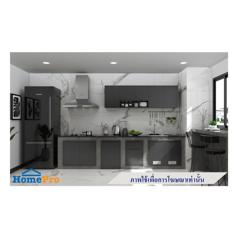 ตู้แขวนคู่ MJ ECO 80x40 ซม. สี GREY GRAPHITE