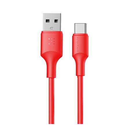 สายชาร์จ USB-A TO USB-C VOLTME C2308 1.2 เมตร สีแดง_0