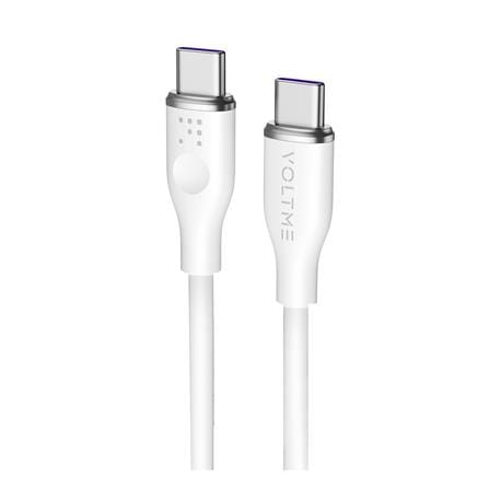 สายชาร์จ USB-C TO USB-C VOLTME C2031 1 เมตร สีขาว_0