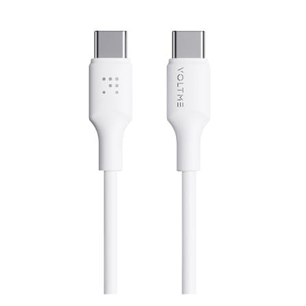 สายชาร์จ USB-C TO USB-C VOLTME C2275 2 เมตร สีขาว_0