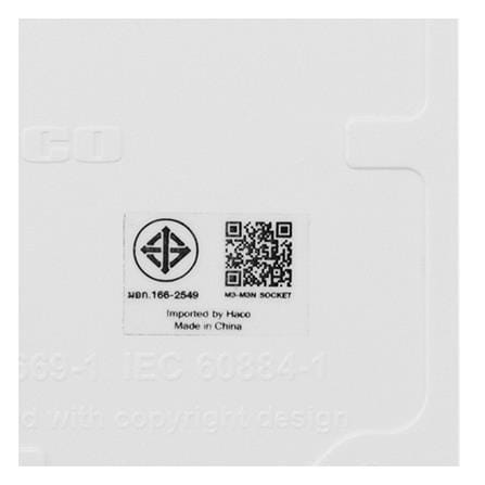 ชุดเต้ารับ 3 ขา 16 แอมป์ 250 โวลต์ พร้อม USB TYPE A/C แบบ PD/QC HACO M3N-E1USBAC สีขาว_5