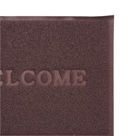 พรมเช็ดเท้าดักฝุ่น HOME LIVING STYLE S.WELCOME 50X70 ซม. สีน้ำตาล_3