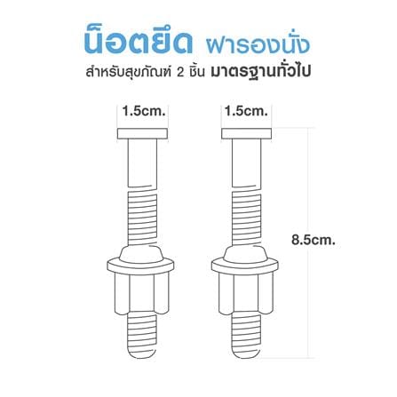 น๊อตยึดฝารองนั่ง ELEGANCE EG-4590 แพ็ก 2 ชิ้น_1