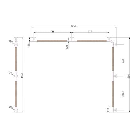 ราวมือจับ ตัว L WS S-HDC-0366_1