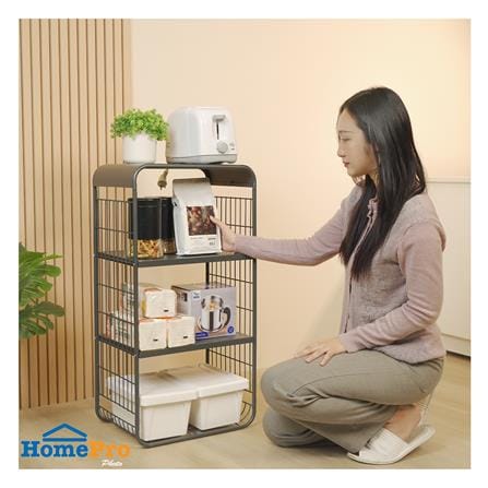 ชั้นวางของ 3 ชั้น STACKO MELLOW 43X30.5X84 ซม. สีเทา_4