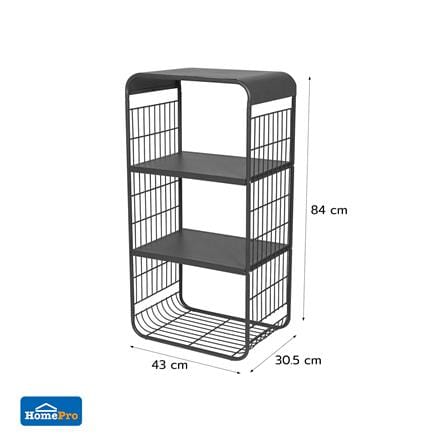 ชั้นวางของ 3 ชั้น STACKO MELLOW 43X30.5X84 ซม. สีเทา_6