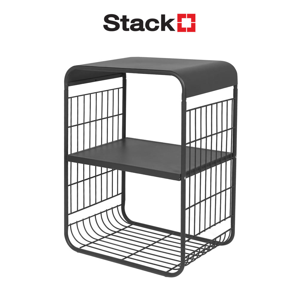 ชั้นวางของ 2 ชั้น STACKO MELLOW 43X30.5X57 ซม. สีเทา