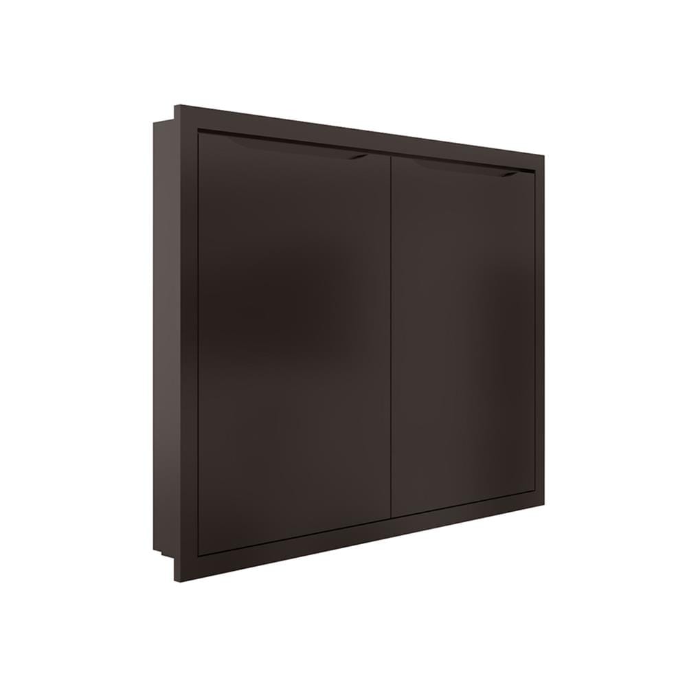 บานซิงค์คู่ MJ ECO 86x66 ซม. สี DARK CHOCOLATE