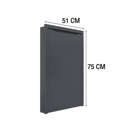 บานถังแก๊ส MJ ECO 75x51 ซม. สี GREY GRAPHITE_4