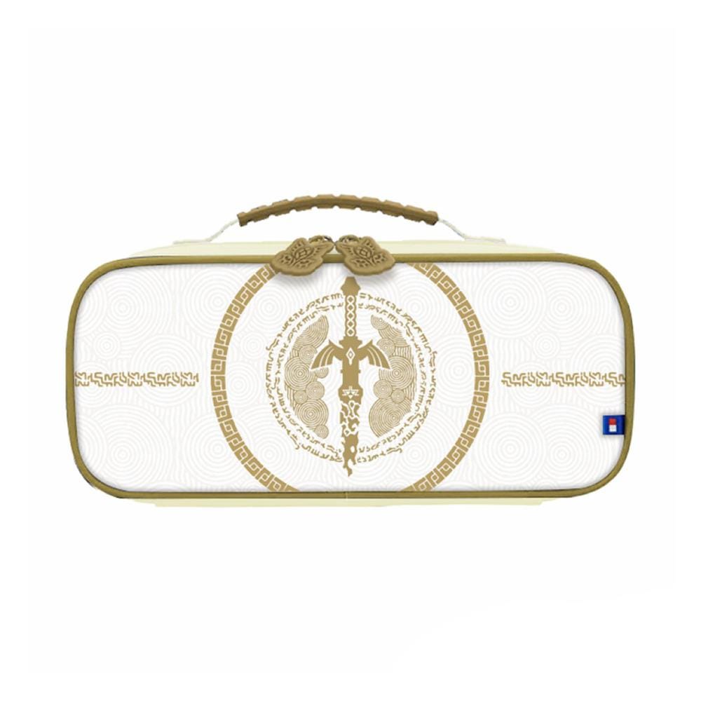 กระเป๋า NINTENDO SWITCH HORI ลาย THE LEGEND OF ZELDA TEARS OF THE KINGDOM สีขาว/ทอง