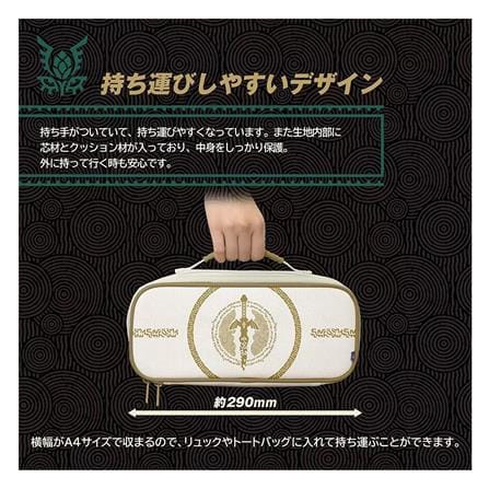 กระเป๋า NINTENDO SWITCH HORI ลาย THE LEGEND OF ZELDA TEARS OF THE KINGDOM สีขาว/ทอง_3