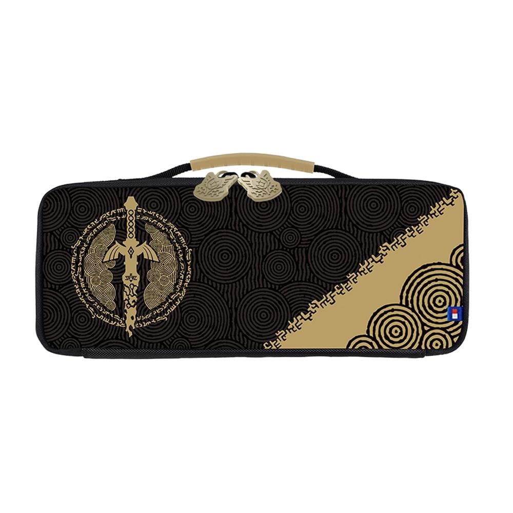 กระเป๋า NINTENDO SWITCH HORI ลาย THE LEGEND OF ZELDA TEARS OF THE KINGDOM สีดำ/ทอง