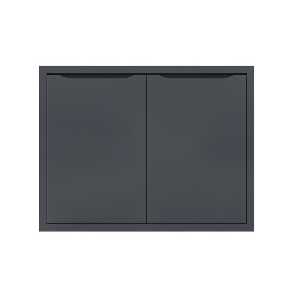 บานซิงค์คู่ MJ ECO 86x66 ซม. สี GREY GRAPHITE