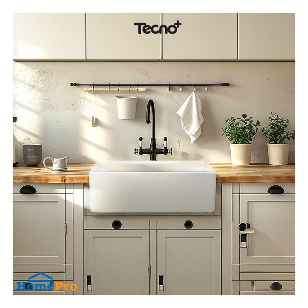ซิงค์ฝัง 1 หลุม TECNOPLUS TNP 761457 C สีขาว 76.1 ซม.