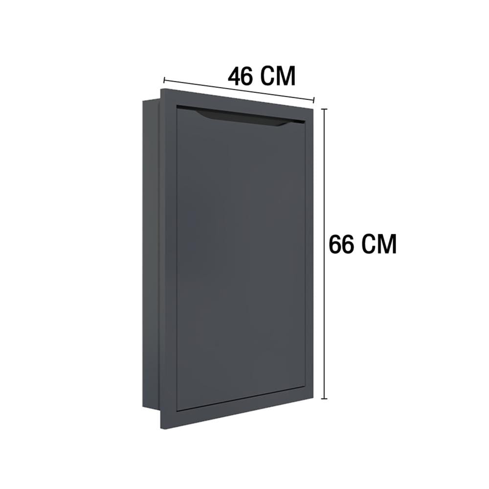 บานซิงค์เดี่ยว MJ ECO 46x66 ซม. สี GREY GRAPHITE