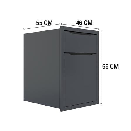 ตู้ลิ้นชัก MJ ECO 46x66 ซม. สี GREY GRAPHITE_4