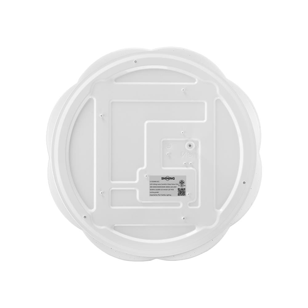ไฟเพดาน LED SHINING CAMELLIA 15 นิ้ว 36 วัตต์ DAYLIGHT/COOL WHITE/WARM WHITE สีขาว