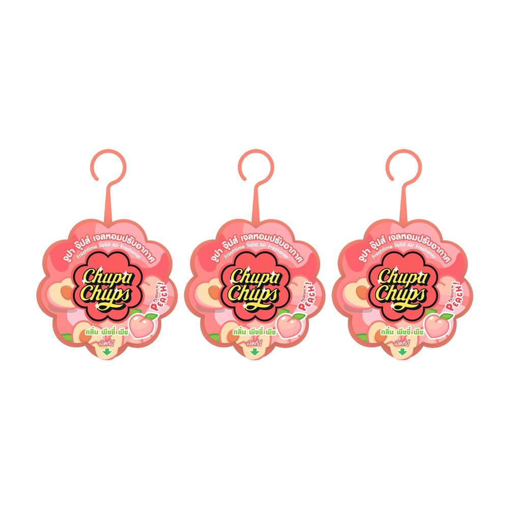 เจลปรับอากาศ FRESH TIME 60 กรัม PEACHY PEACH (แพ็ก 3 ชิ้น)