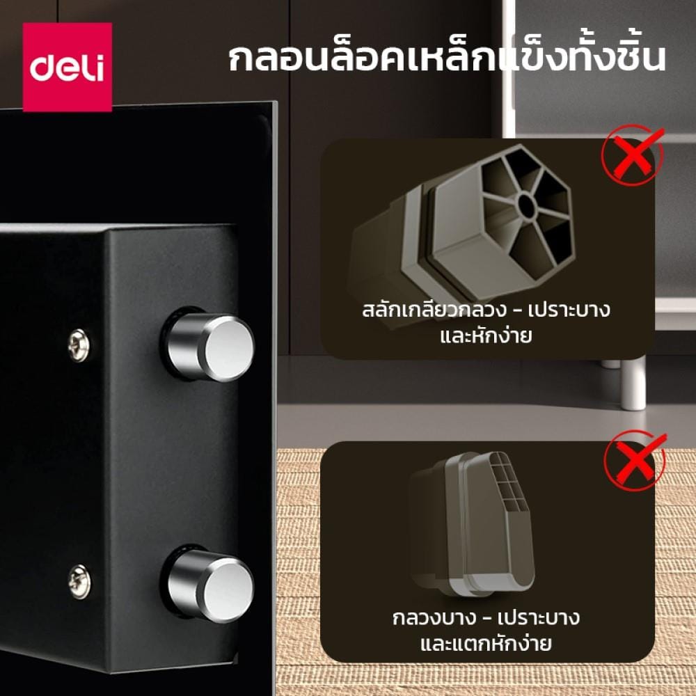 ตู้นิรภัย DELI ET564-BK-01 สีดำ