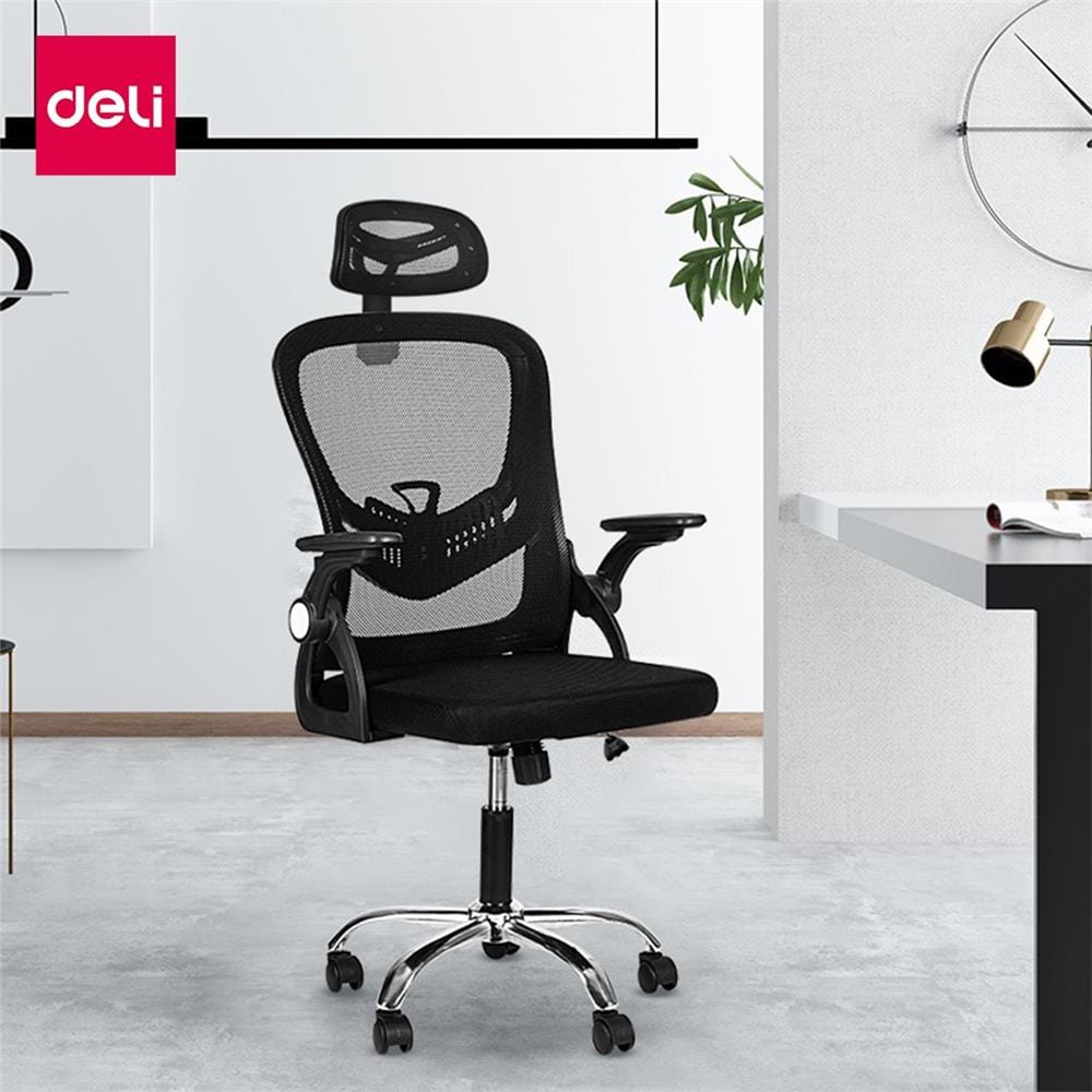 เก้าอี้สำนักงาน DELI E4954-BK-01 สีดำ