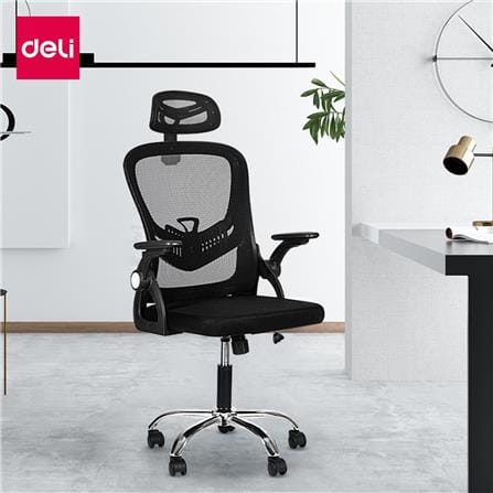 เก้าอี้สำนักงาน DELI E4954-BK-01 สีดำ_1