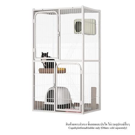 กรงแมว PETUS 71X54X130 ซม. สีขาว_0