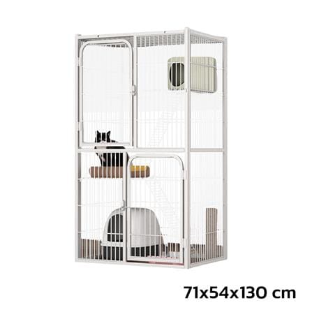 กรงแมว PETUS 71X54X130 ซม. สีขาว_3