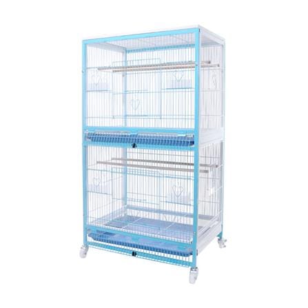กรงนก PETUS 60X40X110 ซม. สีขาวฟ้า_0