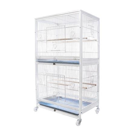 กรงนก PETUS 60X40X110 ซม. สีขาว_0