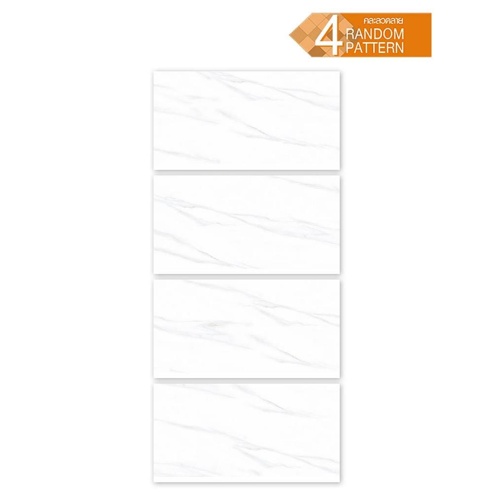 กระเบื้องพื้นพอร์ซเลน 60x120 ซม. TARA ควีนสโตน ขาว A 1.44 ตร.ม.
