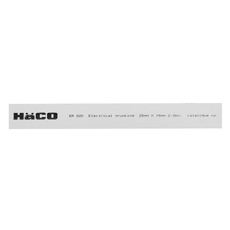 รางเดินสายไฟฟ้า UPVC HACO 25X16 มม. 2 ม. สีขาว_1