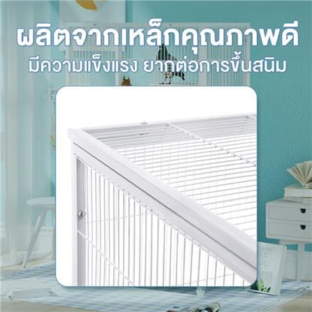 กรงนก PETUS 78X51X135 ซม. สีขาว_1