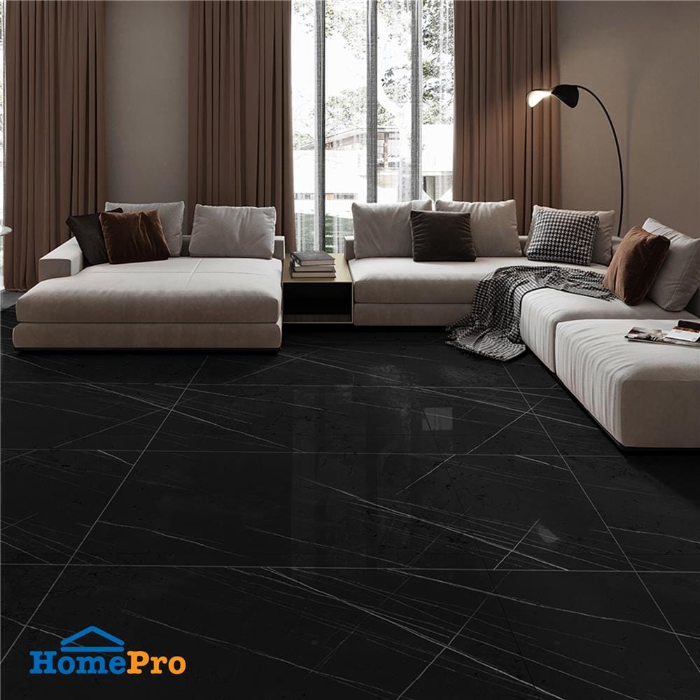 กระเบื้องพื้นพอร์ซเลน 60x120 ซม. TARA คิงส์สโตน ดำ A 1.44 ตร.ม.
