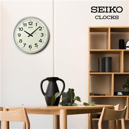นาฬิกาแขวน SEIKO CLOCKS QXA799S 16.6 นิ้ว สีเงิน_3